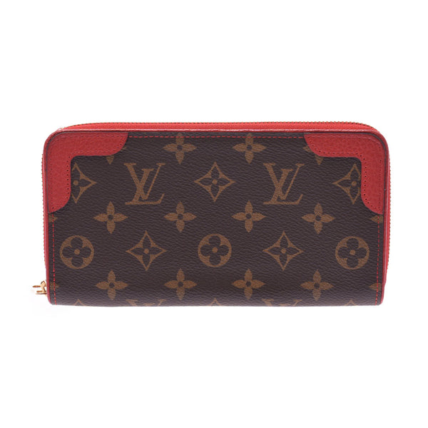 LOUIS Vuitton Louis Vuitton monogram zippy wallet retiree rosslees m61854 women's monogram canvas long wallet a-rank used silver stock