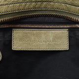 Balenciaga Valenciaga The Giant City 2way Bag Khaki Gold Bracket 173084 Ladies Leather Handbag B Rank Used Silgrin