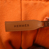 Hermes Hermes Deauville PM Tote Bag French Festival Limited Orange Unisex Canvas Handbag B Rank Used Silgrin