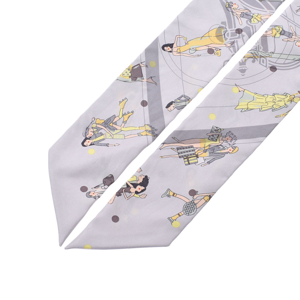 新品未使用タグ付きHERMES エルメス ツイリー エクスリブリス パリジェンヌ HERMES エルメス スカーフ ツイリー 『Ex-Libris Les