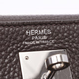 Hermes Ermes Kelly 32 Instatior Chocolate Silver Fittings □ N-engraved (around 2010) Ladies Triyo Clemance Handbag B Rank Used Sinkjo