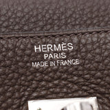 HERMES エルメス バーキン 35 カフェ シルバー金具 □M刻印(2009年頃) ユニセックス トリヨンクレマンス ハンドバッグ 新同 中古 銀蔵