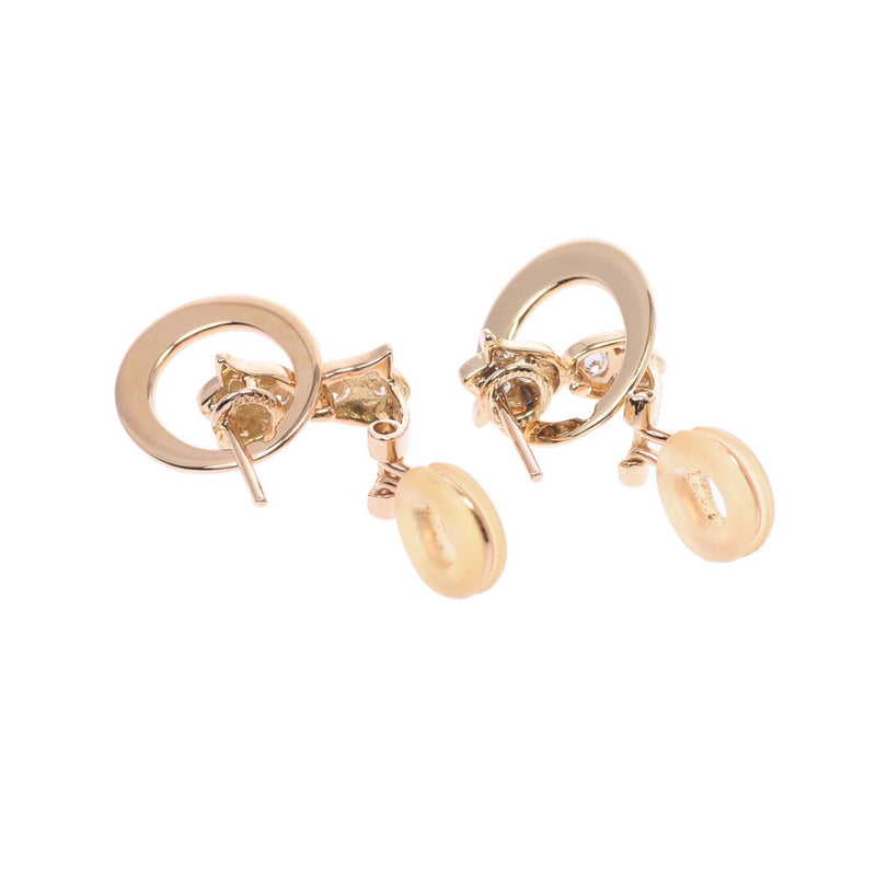 Christian Dior Christian Dior Ladies K18 YG / Diamond Earrings A-Rank Used Silgrin