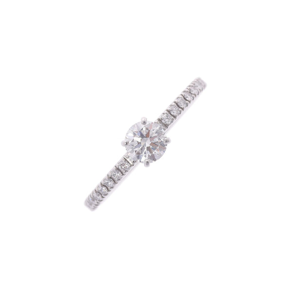 Boucheron Bushron Mini Bilabud Solitaire # 48 8 Ladies PT950 Platinum Ring / Ring A Rank Used Silgrin