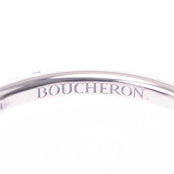 Boucheron Bushron Mini Bilabud Solitaire # 48 8 Ladies PT950 Platinum Ring / Ring A Rank Used Silgrin