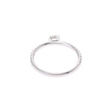 Boucheron Bushron Mini Bilabud Solitaire # 48 8 Ladies PT950 Platinum Ring / Ring A Rank Used Silgrin