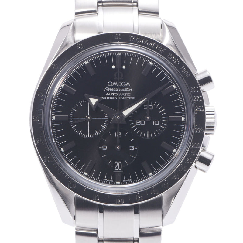 The OMEGA Omega Speed Master BroadLaw 3551.50 Menz, the watch, the clock, the black, the black, the A-rank, used silver storehouse.