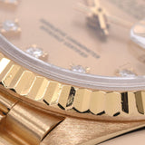 ROLEX Rolex: Dytojast 10P Diamond: 69178G Ladies: YG wristwatch, automatic winding champagne, Class A, used in silver.