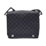 LOUIS VUITTON ルイヴィトン ダミエ グラフィット ディストリクトPM NM 黒 N41028 メンズ ダミエグラフィットキャンバス ショルダーバッグ Aランク 中古 銀蔵