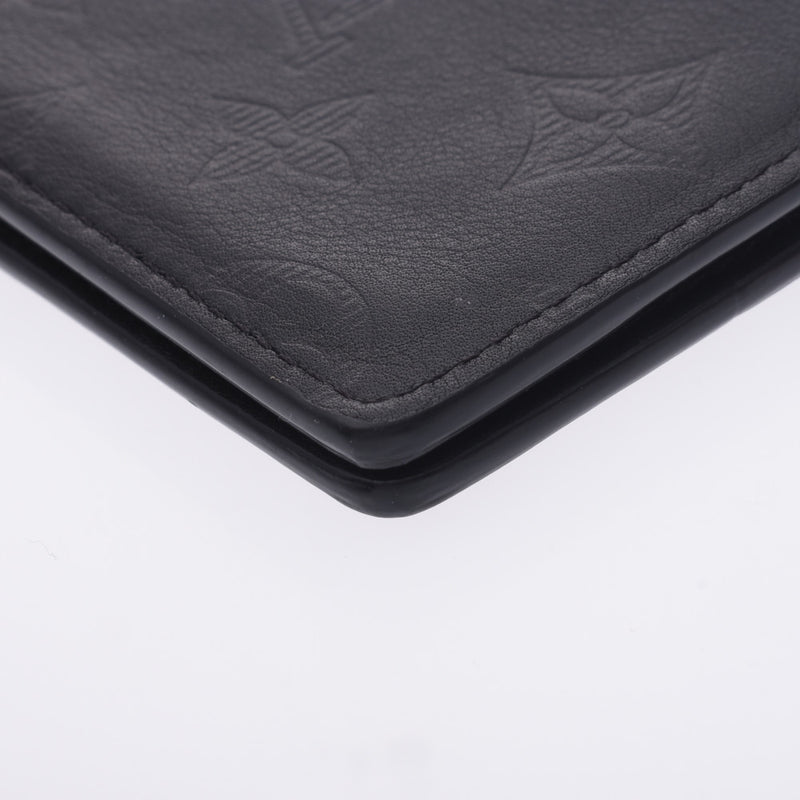 Louis Vuitton Louis Vuitton Monogram Shadow Organizer de Posh Black M62899 Men's Leather Card Case A-Rank Used Sinkjo