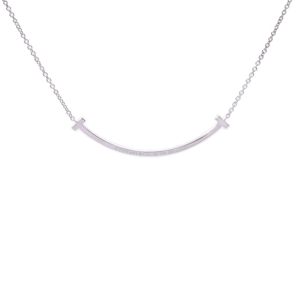 Tiffany & CO. Tiffany T Smile Women's K18WG / Diamond Necklace A-Rank Used Silgrin