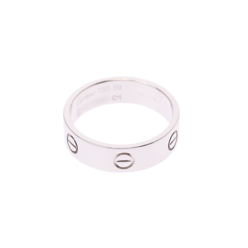 CARTIER Cartier love ring #59 No. 18.5 unisex K18WG ring-ring a rank used silver jewelry