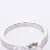 Cartier Cartier MK Corfil Diamond 0.31ct G-VVS1-3EX＃47 7号女士PT950铂金戒指/环A级使用SILGRIN