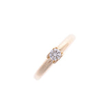 Cartier Cartier Solitaire C Ductie # 51 Women's K18 YG / Diamond Ring A-Rank Used Sinkjo