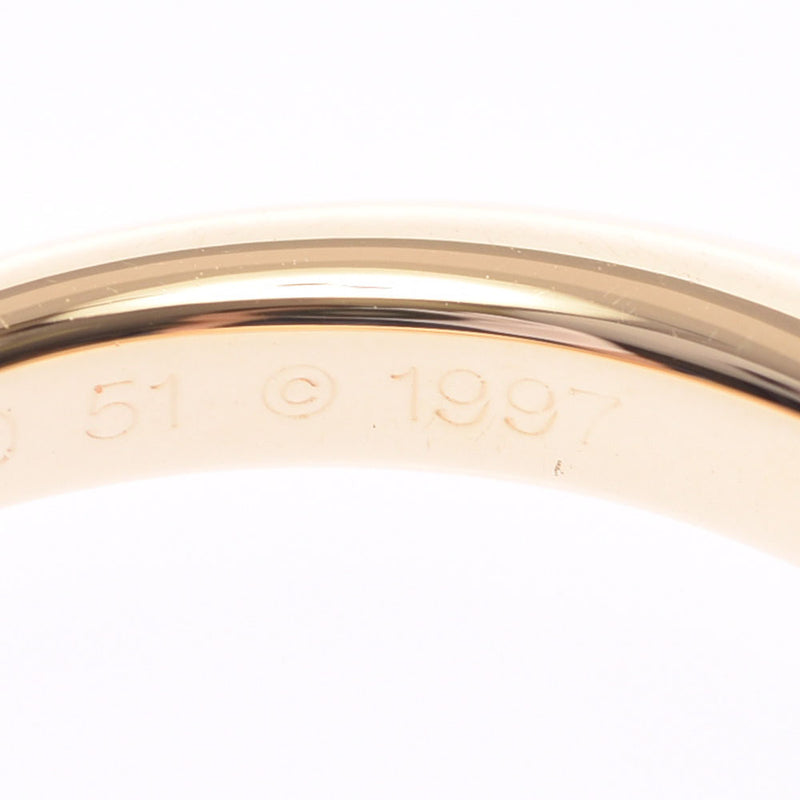 Cartier Cartier Solitaire C Ductie # 51 Women's K18 YG / Diamond Ring A-Rank Used Sinkjo