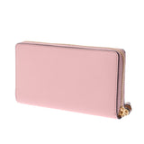 GUCCI Gucci Nim Fair Round Fastener Wallet Bamboo Pink Gold Bracket 453158 Ladies Ladies Length Purse New Sanko