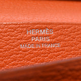 Hermes Hermes Bearning Bearth Frefu Silver Bracket □ P Engraved (around 2012) Unisex Shake Long Wallet B Rank Used Sinkjo