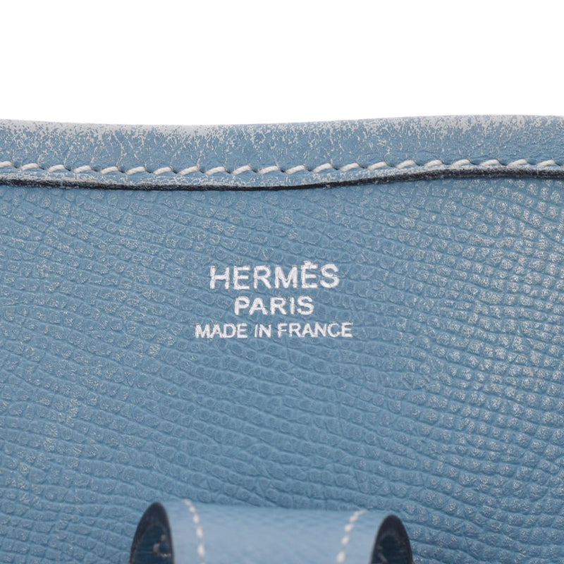 Hermes Hermes Evelin 2 PM Blu Jean Silver Fittings□J-Engraved（2006年左右）女性的Voepson肩包B等级使用粉末jo