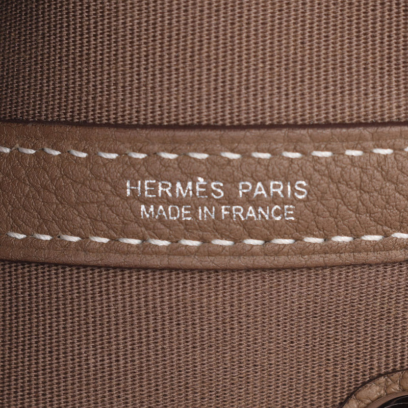 Hermes Hermes Garden Party 30 ethpers雕刻雕刻（2017年左右）女士乘积的手提包A级使用Silgrin