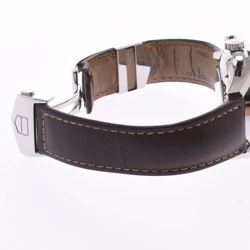 Tag Heuer Tag Heuer Carrera Back Skin CV2013.3 Men's SS / Leather Watch Automatic Current Brown Diagram AB Rank Used Silgrin