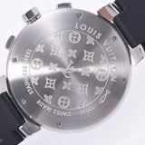 LOUIS VUITTON ルイヴィトン タンブール クロノ Q1121 メンズ SS/ラバー 腕時計 自動巻き ブラウン文字盤 Aランク 中古 銀蔵