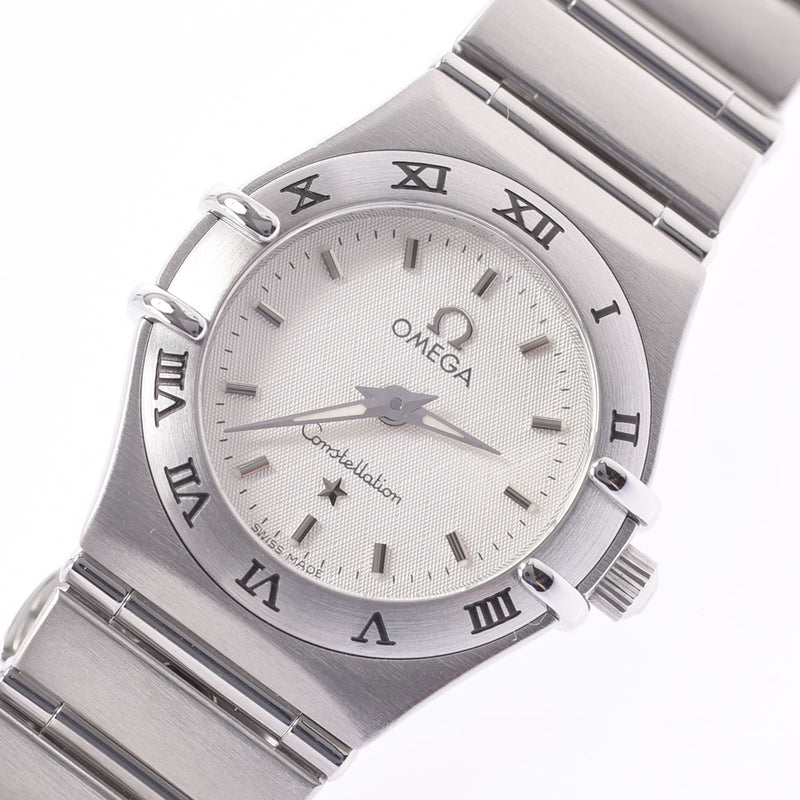 OMEGA Omega Constellation Mini 1562.30 Ladies SS Watch Quartz White Dial A Rank Used Ginzo