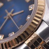 Lax Rolex date just 10p diamond 79173g g Ladies SS / YG watch automatic winding blue gradation dial a