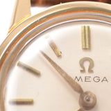 OMEGA オメガ アンティーク TURLER Wネーム GP尾錠 レディース YG/革 腕時計 手巻き 白文字盤 ABランク 中古 銀蔵
