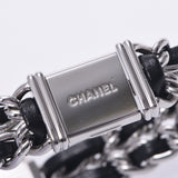 Chanel Plaid Mini Shoulder SS / Black Leather Watch