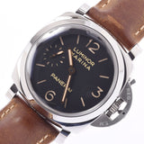 Officine Panerai Officene Panerai Luminor Marina 1950 3Days Achieve PAM00422 Men's SS / Leather Watch Hand-rolled Black Table A-Rank Used Sinkjo