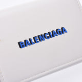 Balenciaga valenciaga现金迷你紧凑型钱包白色男女通用Curf三折钱包B等级使用Silgrin