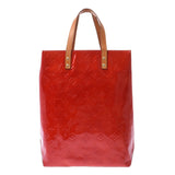 Louis Vuitton Louis Vuitton Verni Lead MM Tote Bag Rouge M91086 Women's Monogram Verni Handbag B Rank Used Sinkjo