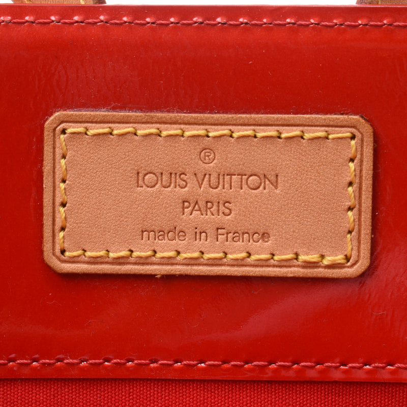 Louis Vuitton Louis Vuitton Verni Lead MM Tote Bag Rouge M91086 Women's Monogram Verni Handbags AB Rank Used Silgrin