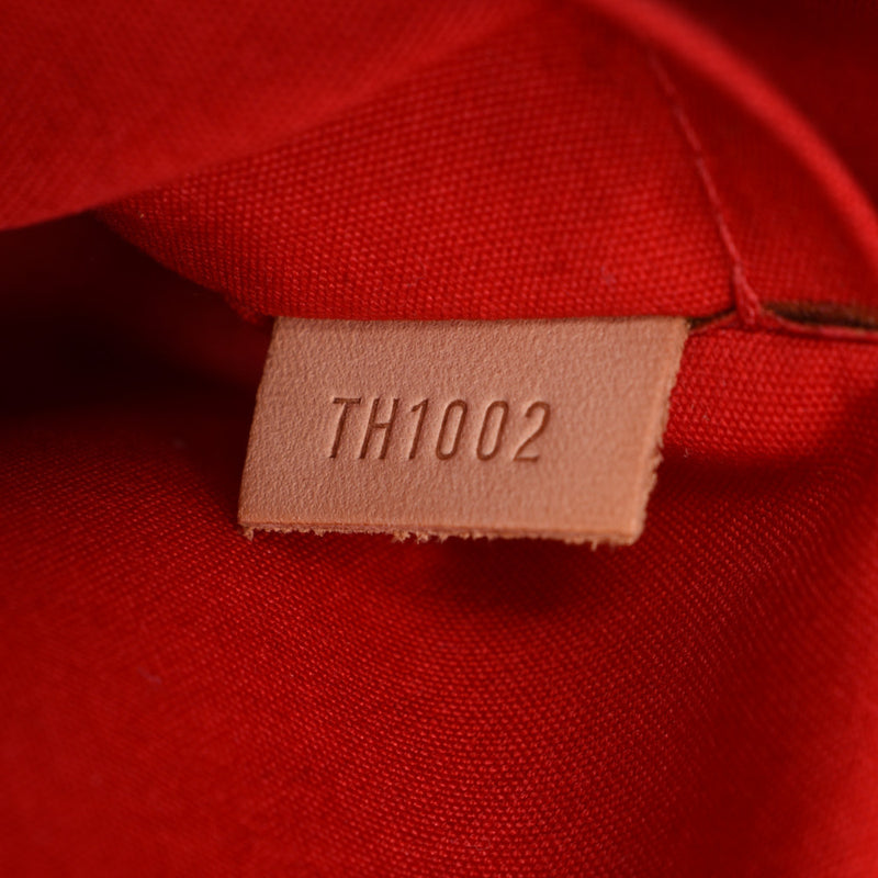 路易威登路易威登verni铅mm tote袋rouge m91086女性的monogram verni手袋ab排名使用了silgrin