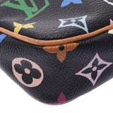 LOUIS VUITTON ルイヴィトン マルチカラー ポシェット アクセソワール 黒 M92648 レディース モノグラムマルチカラー アクセサリーポーチ Bランク 中古 銀蔵