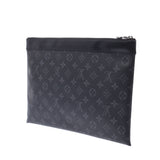 Louis Vuitton Louis Vuitton Monogram Exclipse Pochette Discovery Black M62291 Men's Monogram Eclipse Canvas Clutch Bags AB Rank Used Silgrin