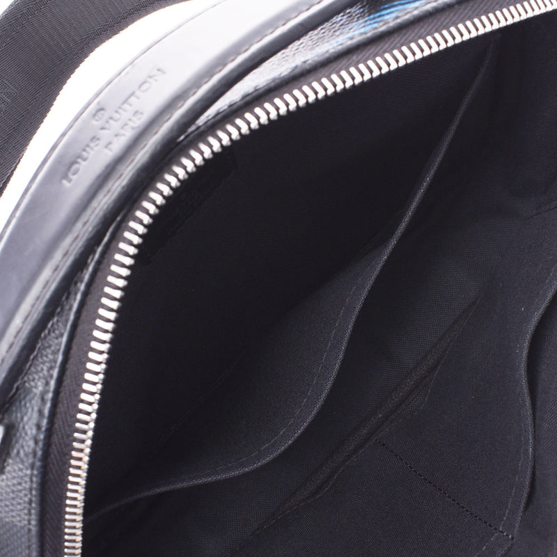 路易威登路易威登Damier Graphit Ambra Cress ForneMes Black N41708男士Dumier Graphit Canvas Body Bag Ab等级使用水池