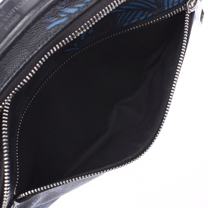 路易威登路易威登Damier Graphit Ambra Cress ForneMes Black N41708男士Dumier Graphit Canvas Body Bag Ab等级使用水池