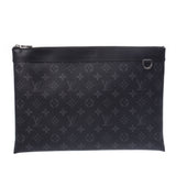 LOUIS VUITTON ルイヴィトン モノグラム エクリプス ポシェットディスカバリー 黒/グレー M62291 メンズ モノグラムエクリプスキャンバス クラッチバッグ 新同 中古 銀蔵