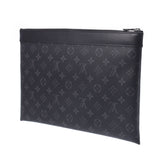 Louis Vuitton Louis Vuitton Monogram Eclipse Pochette Discovery Black / Gray M62291 Men's Monogram Eclipse Cambus Clutch Bag New Sanko