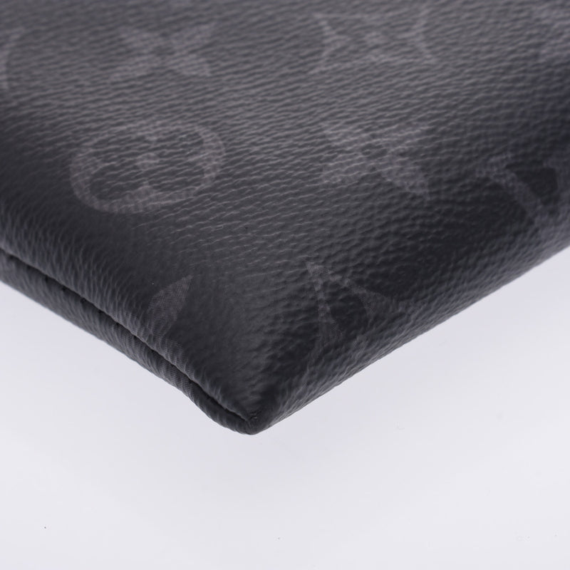 Louis Vuitton Louis Vuitton Monogram Eclipse Pochette Discovery Black / Grey M62291 Mon's Monogram Eclipse Cambus离合器包新的Sanko