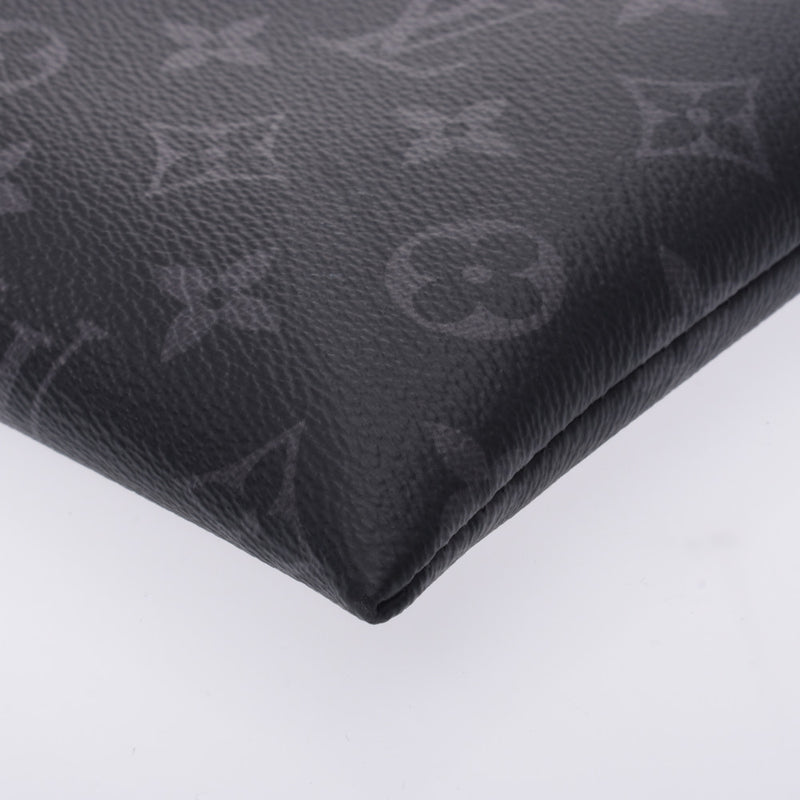 Louis Vuitton Louis Vuitton Monogram Eclipse Pochette Discovery Black / Gray M62291 Men's Monogram Eclipse Cambus Clutch Bag New Sanko