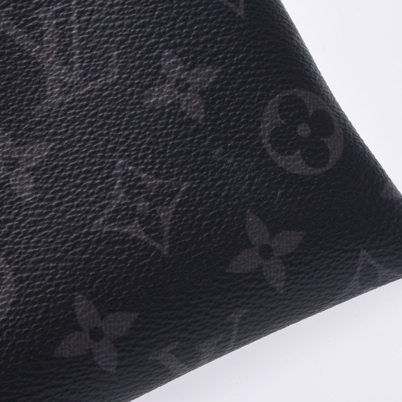 Louis Vuitton Louis Vuitton Monogram Eclipse Pochette Discovery Black / Gray M62291 Men's Monogram Eclipse Cambus Clutch Bag New Sanko