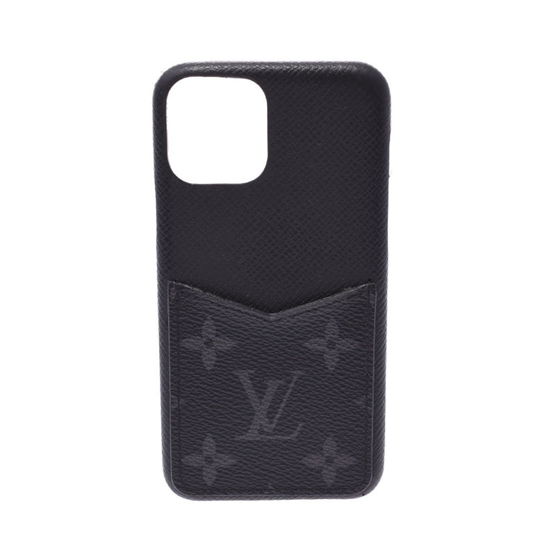Louis Vuitton Louis Vuitton Eclipse iPhone11 Pro iPhone Case Black M69363 Men's Menogram Eclipse Canvas Mobile / Smartphone Accessories B Rank Used Silgrin