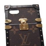 Louis Vuitton Louis Vuitton Monogram Aite等级iPhone 7棕色/黑色M64479男女皆宜的品牌配件B等级使用Silgrin