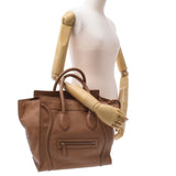 CELINE Celine Luggage Mini Camel Women's Curf Handbag B Rank Used Sinkjo