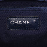 CHANEL シャネル ドーヴィル PM 青 シルバー金具 レディース キャンバス/レザー トートバッグ ABランク 中古 銀蔵