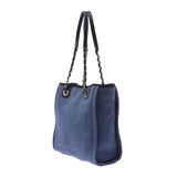 Chanel Chanel Deauville PM Blue Silver Fittings Women's Canvas / Leather Tote Bags AB Rank Used Sinkjo