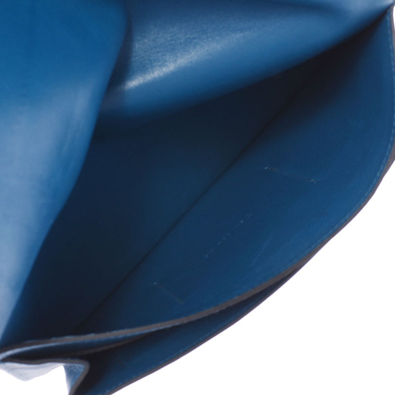 Hermes Hermes Digon GM Cobalt Silver Bracket T雕刻（2015年左右）UniSEX Swift Long Wallet AB排名使用水池