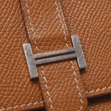 Hermes Hermes Beacrombo Silver Double-sided Wallet Gold Silver Fittings □ L-engraving (around 2008) Unisex Voepson Two-folded wallet B rank used sinkjo